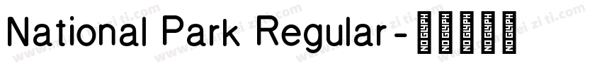 National Park Regular字体转换